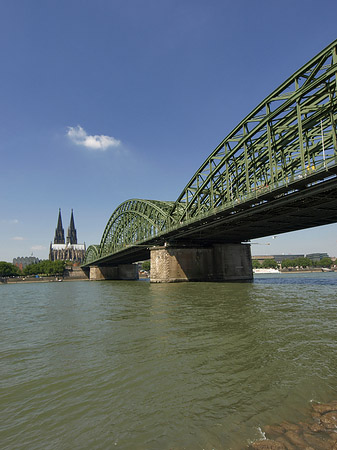 Foto Hohenzollernbrücke am Kölner Dom